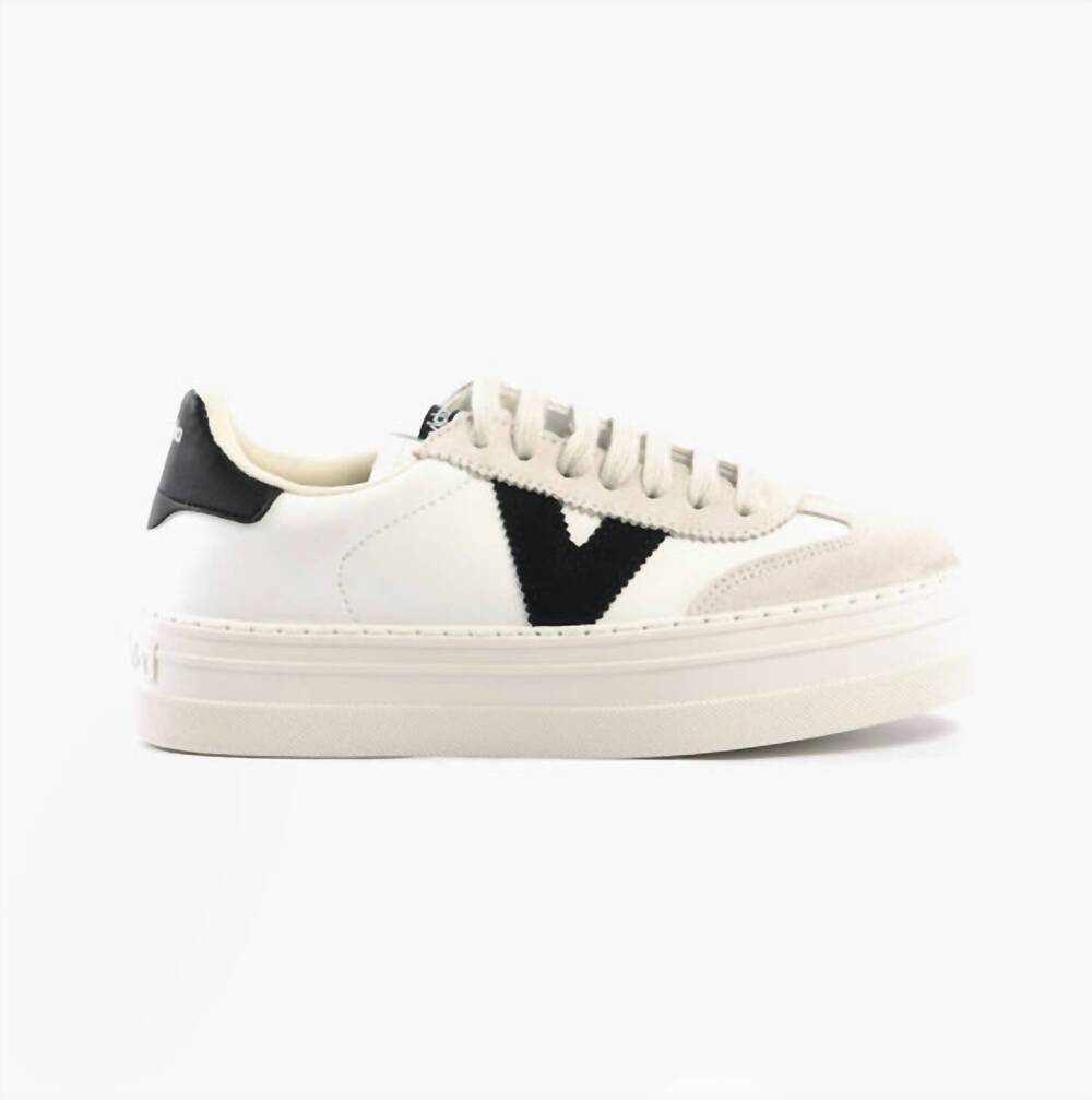 NEW VICTORIA women's barcelona trainer sneakers in negro